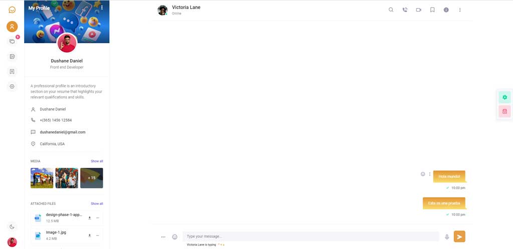 Real time chat