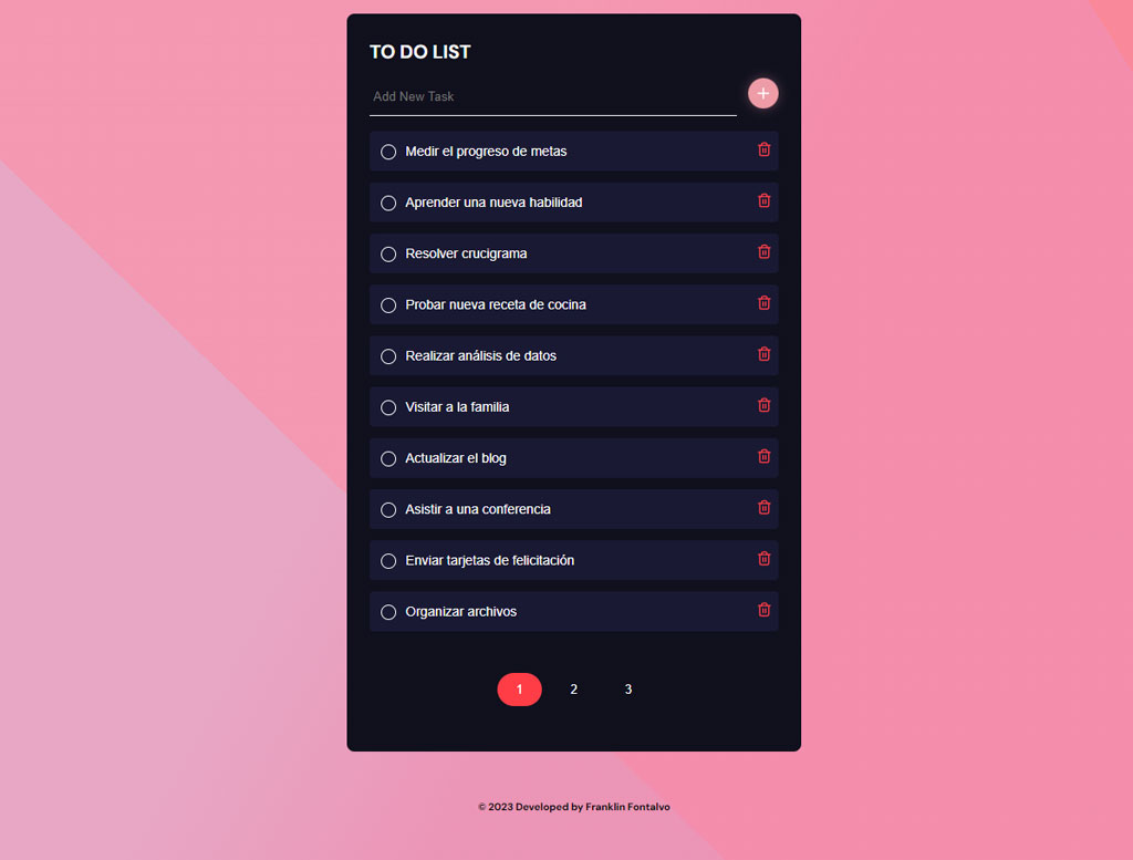 To do list